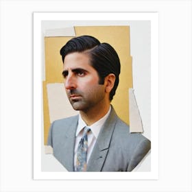 Jason Schwartzman Retro Collage Movies Art Print