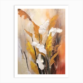 Fall Flower Painting Lily Of The Valley 4 Art Print