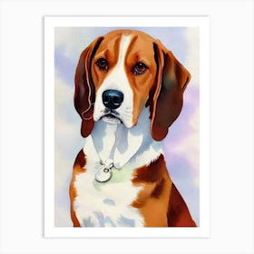 Beagle 2 Watercolour Dog Art Print