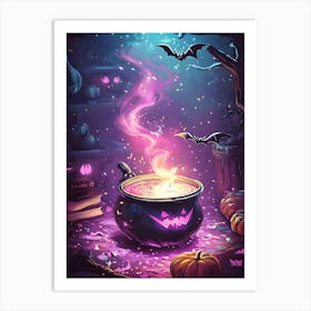 Halloween Cauldron 2 Art Print