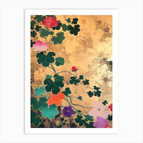 Great Japan Hokusai Japanese Floral 2 Art Print