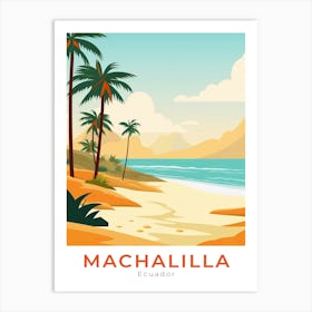 Ecuador Machalilla Travel Art Print