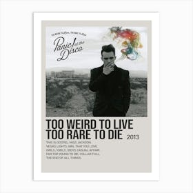 Too Weird To Live, Too Rare To Die! Album Poster 2 Art Print