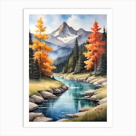 Autumn In The Mountains 2 Art Print