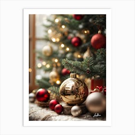 Beautiful Christmas tree portrait Art Print