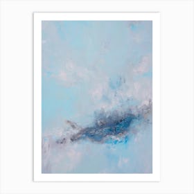 Blue Sky Abstract Painting Art Print