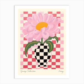 Spring Collection Peony Flower Vase 6 Art Print