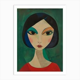 Portrait Of A Woman 588 Art Print