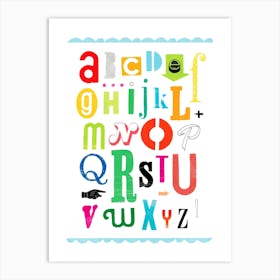 Rainbow Alphabet Art Print