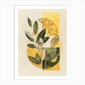 Gold Leaf Canvas Print 1 Art Print