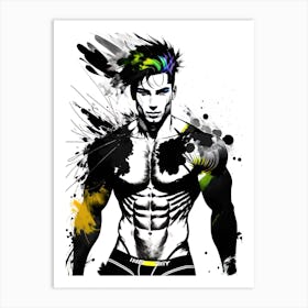 Muscular Man Art Print