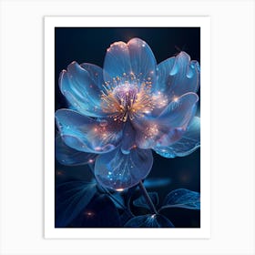 Blue Flower 2 Art Print