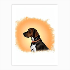 Plott Hound Illustration Dog Art Print