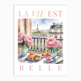 Paris La Vie Est Belle Art Print