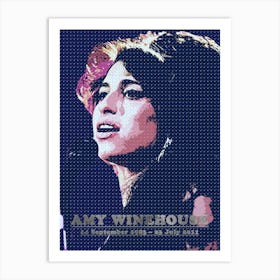 Dot Art Winehouse Art Print