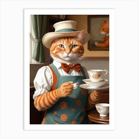 Cat In A Hat 8 Art Print