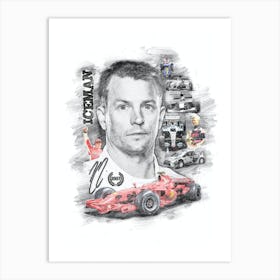 Kimi Räikkönen Art Print