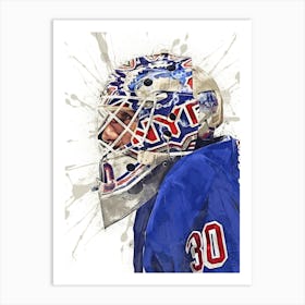 Henrik Lundqvist 2 Art Print