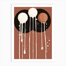 Three Ice Creams Art Print