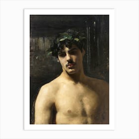 Man Wearing Laurels, John Singer Sargent Art Print