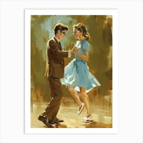 Couple Dancing Art Print