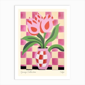 Spring Collection Tulip Flower Vase 1 Art Print