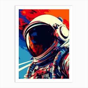 Astronaut In Space 7 Art Print