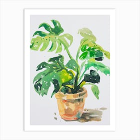 Monstera Plant Art Print