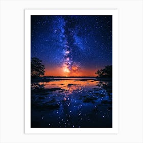 Starry Night Sky 3 Art Print