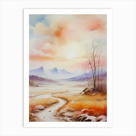 Landscape Painting 6 Art Print