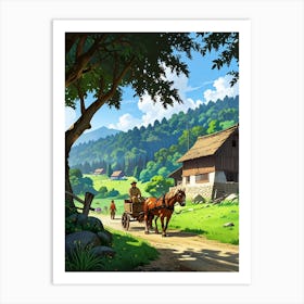 Russian Countryside Art Print