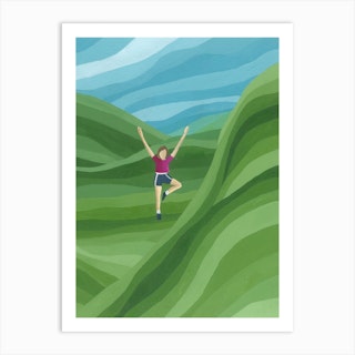 Running Away From My Problems Weee Art Print