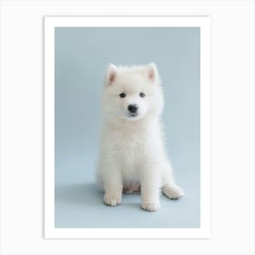 Samoyed Puppy. Generated AI. Art Print 2 Art Print