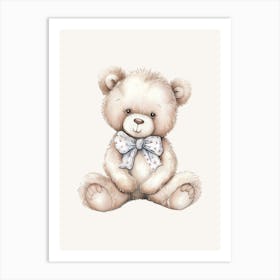 Teddy Bear Kids and Nursery 1 Art Print