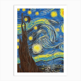 Starry Night 203 Art Print