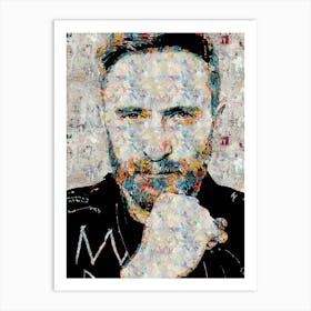 David Guetta Abstract Art Print