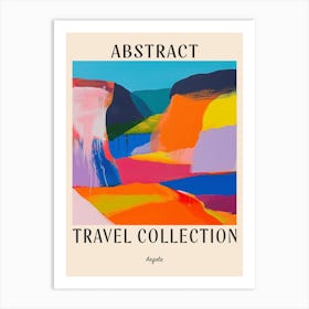 Abstract Travel Collection Poster Angola 4 Art Print