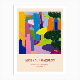 Colourful Gardens Auckland Domain Wintergardens 1 Red Poster Art Print