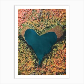 Heart Lake Art Print