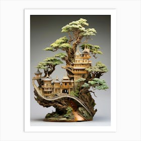 Bonsai Tree Japanese Style 5 Art Print