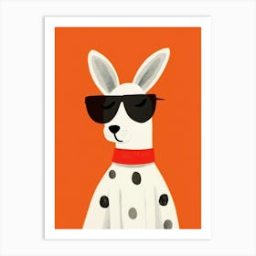 Little Rabbit 6 Wearing Sunglasses Art Print