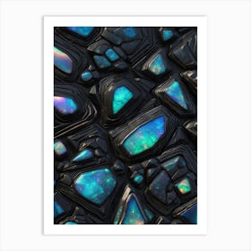 Opal Stone Texture Art Print