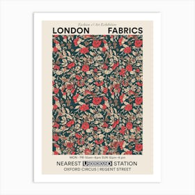 Poster Flower Luxe London Fabrics Floral Pattern 7 Art Print