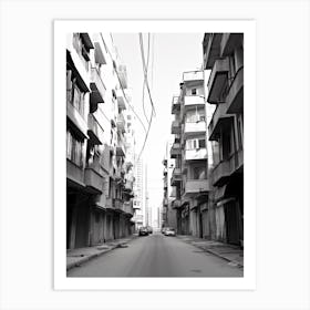 Beirut, Lebanon, Black And White Photography 4 Art Print