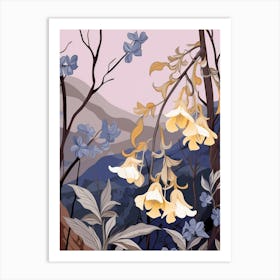 Bluebell Flower Painting Art Print