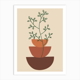 Plant In A Pot Art Print