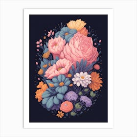 Floral Bouquet 1 Art Print