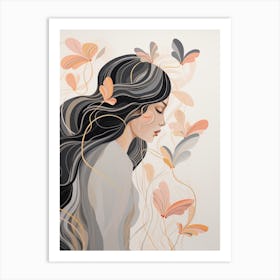 Butterfly Girl Art Print