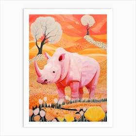 Rhino In The Wild 2 Art Print