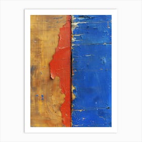 Blue And Red 2 Art Print